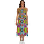 Farbenpracht Kaleidoscope Pattern Sleeveless Shoulder Straps Boho Dress