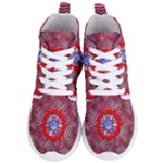 Tile Pattern Background Image Women s Lightweight High Top Sneakers