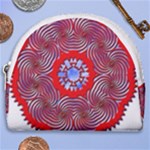 Tile Pattern Background Image Horseshoe Style Canvas Pouch