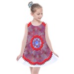 Tile Pattern Background Image Kids  Summer Dress