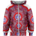 Tile Pattern Background Image Kids  Zipper Hoodie Without Drawstring