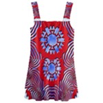 Tile Pattern Background Image Kids  Layered Skirt Swimsuit