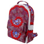 Tile Pattern Background Image Flap Pocket Backpack (Small)