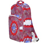 Tile Pattern Background Image Double Compartment Backpack