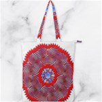 Tile Pattern Background Image Double Zip Up Tote Bag