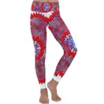 Tile Pattern Background Image Kids  Lightweight Velour Classic Yoga Leggings