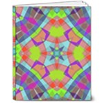 Farbenpracht Kaleidoscope Pattern 8  x 10  Hardcover Notebook