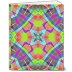 Farbenpracht Kaleidoscope Pattern 8  x 10  Softcover Notebook