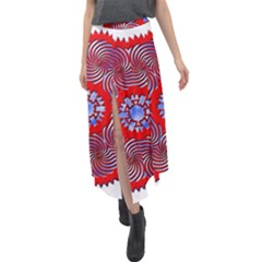 Velour Split Maxi Skirt 