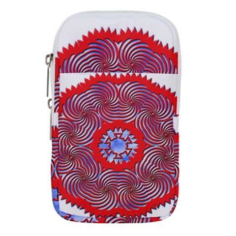 Tile Pattern Background Image Waist Pouch (Large) from ArtsNow.com