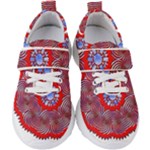 Tile Pattern Background Image Kids  Velcro Strap Shoes
