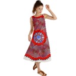 Tile Pattern Background Image Summer Maxi Dress