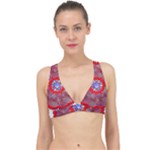 Tile Pattern Background Image Classic Banded Bikini Top