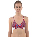 Tile Pattern Background Image Wrap Around Bikini Top