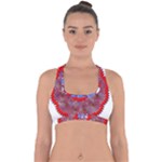 Tile Pattern Background Image Cross Back Hipster Bikini Top 