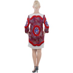 Open Neck Shift Dress 