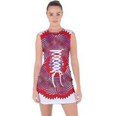 Lace Up Front Bodycon Dress 