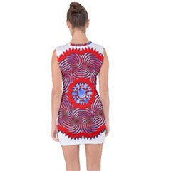 Lace Up Front Bodycon Dress 