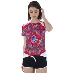 Short Sleeve Open Back T-Shirt 