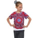 Tile Pattern Background Image Kids  Mesh Piece T-Shirt