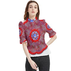 Frill Neck Blouse 