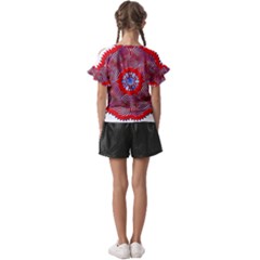 Kids  Cut Out Flutter Sleeves 