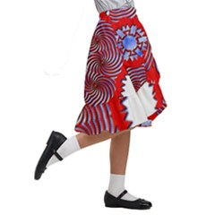 Kids  Ruffle Flared Wrap Midi Skirt 