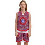 Tile Pattern Background Image Kids  Basketball Mesh Set