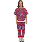 Tile Pattern Background Image Kids  T-Shirt and Pants Sports Set