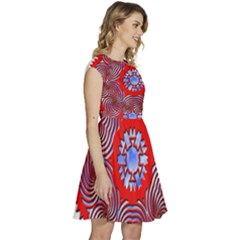 Cap Sleeve High Waist Dress 