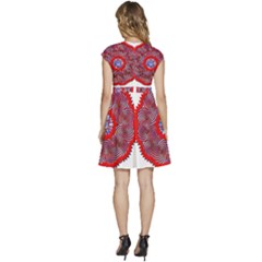 Cap Sleeve High Waist Dress 