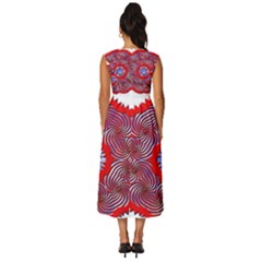 Sleeveless Round Neck Midi Dress 