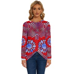 Long Sleeve Crew Neck Pullover Top 