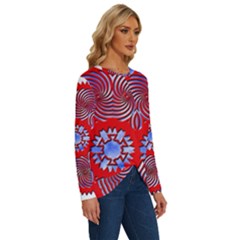 Long Sleeve Crew Neck Pullover Top 