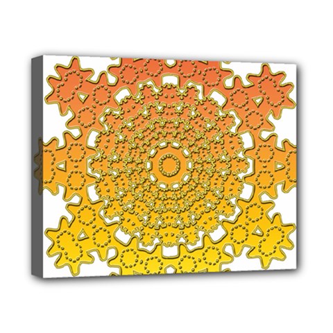 Mandala Background Image Ornament Canvas 10  x 8  (Stretched) from ArtsNow.com