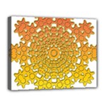 Mandala Background Image Ornament Canvas 14  x 11  (Stretched)