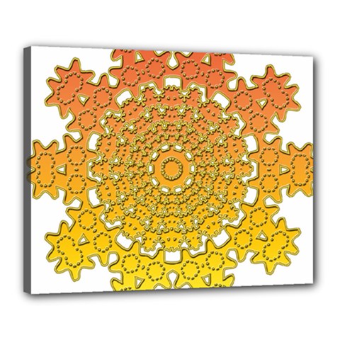 Mandala Background Image Ornament Canvas 20  x 16  (Stretched) from ArtsNow.com