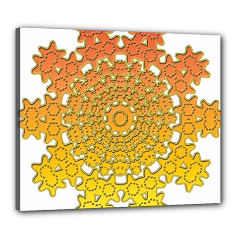 Mandala Background Image Ornament Canvas 24  x 20  (Stretched) from ArtsNow.com