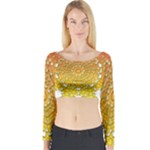 Mandala Background Image Ornament Long Sleeve Crop Top