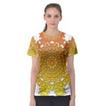 Mandala Background Image Ornament Women s Sport Mesh T-Shirt