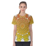 Mandala Background Image Ornament Women s Cotton T-Shirt