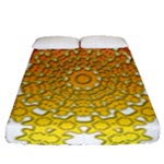 Mandala Background Image Ornament Fitted Sheet (Queen Size)