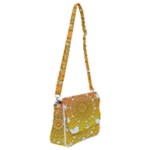 Mandala Background Image Ornament Shoulder Bag with Back Zipper