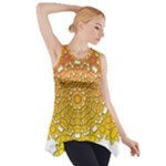 Mandala Background Image Ornament Side Drop Tank Tunic