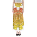 Mandala Background Image Ornament Full Length Maxi Skirt