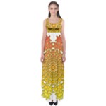 Mandala Background Image Ornament Empire Waist Maxi Dress
