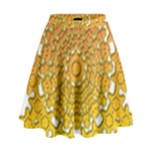 Mandala Background Image Ornament High Waist Skirt
