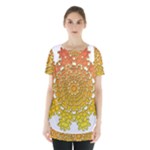 Mandala Background Image Ornament Skirt Hem Sports Top