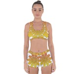 Mandala Background Image Ornament Racerback Boyleg Bikini Set