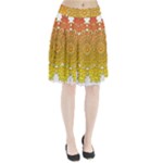 Mandala Background Image Ornament Pleated Skirt